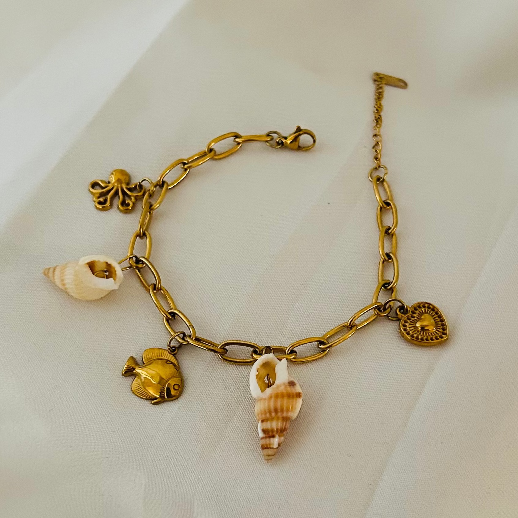 Ocean Charm Statement Bracelet