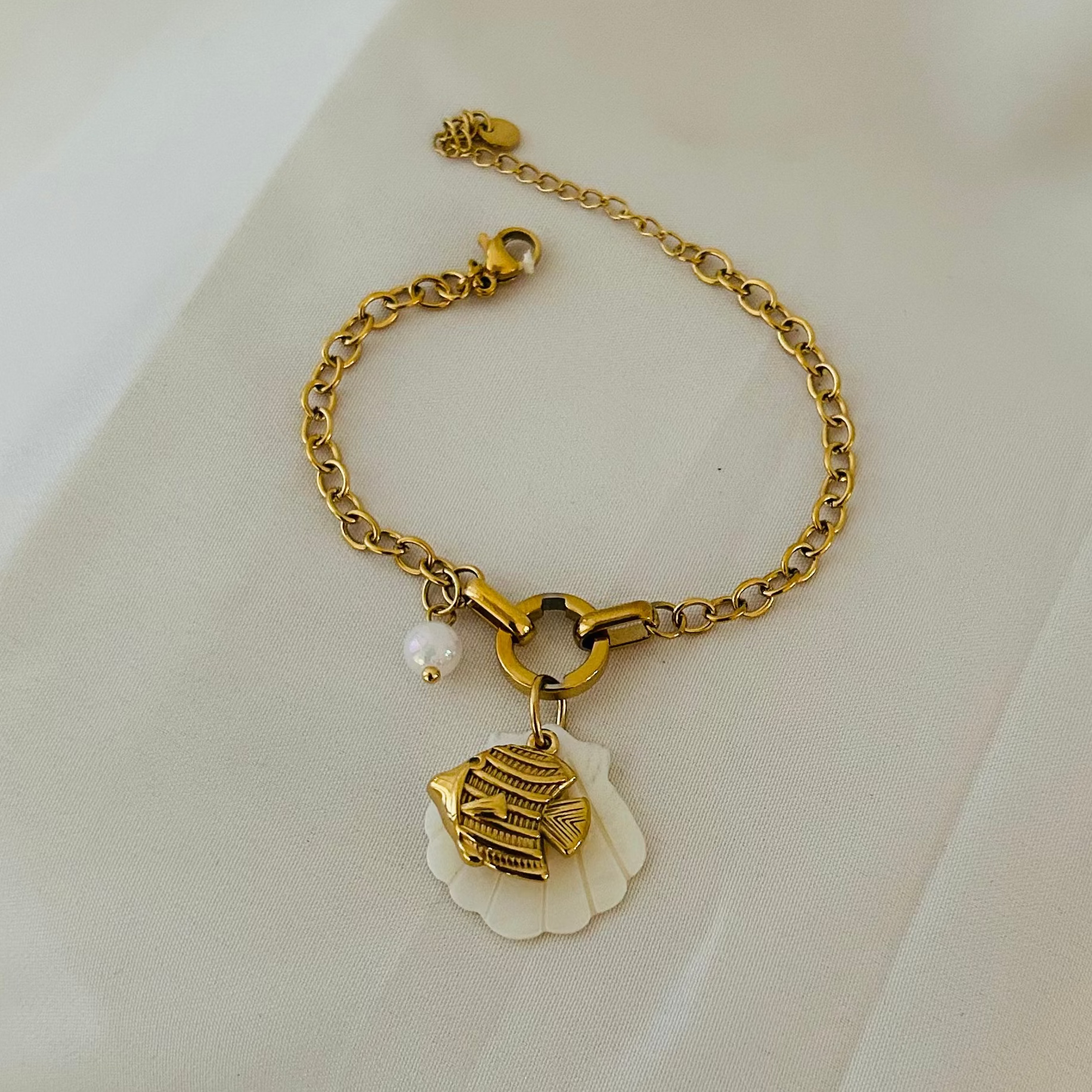 Fish Charm Bracelet