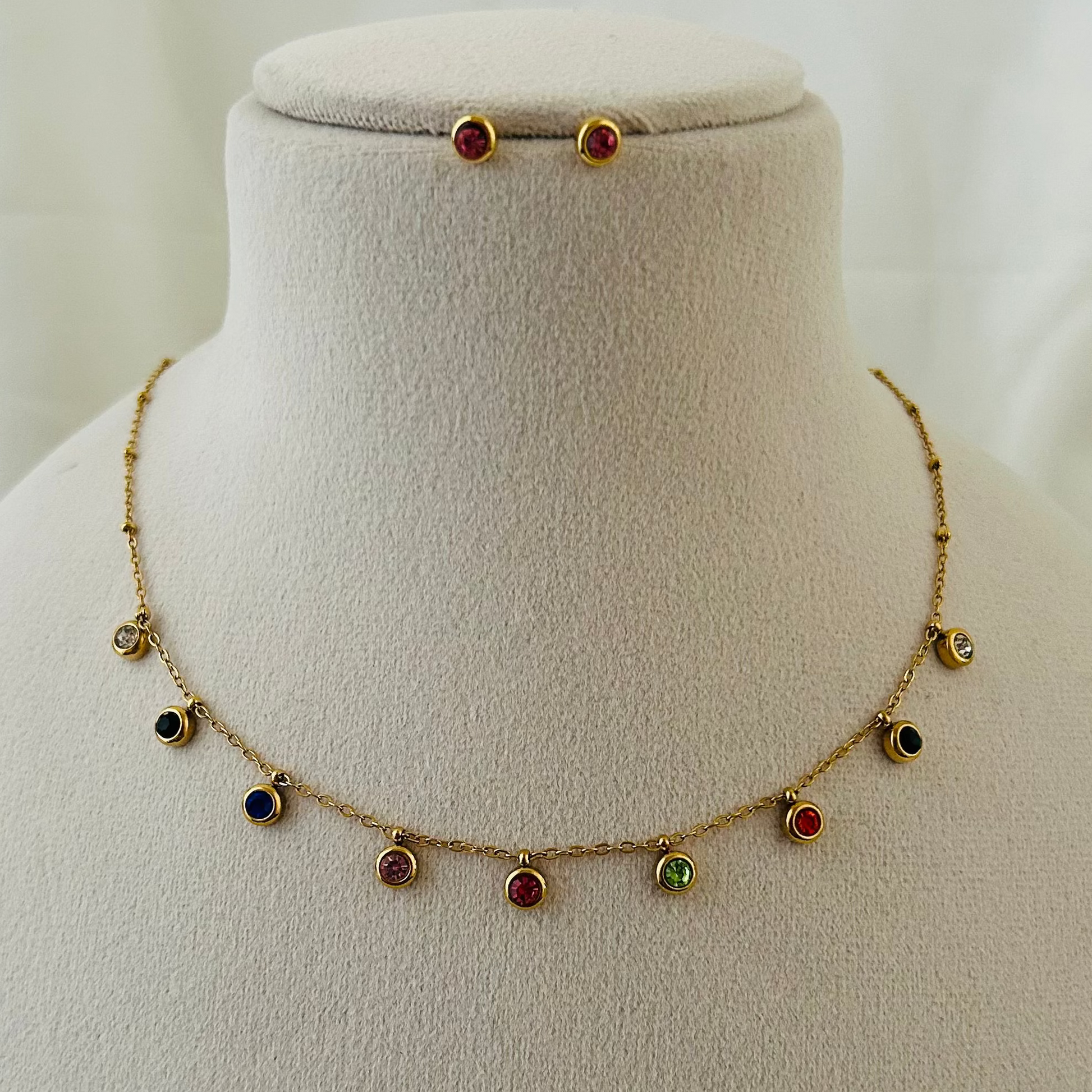 Prismara Charm Necklace Set