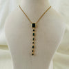 Green Aura Dangling Necklace