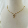Celeste Sparkle Initial Necklace – T