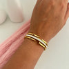 Open Bar Crystal Bangle Bracelet