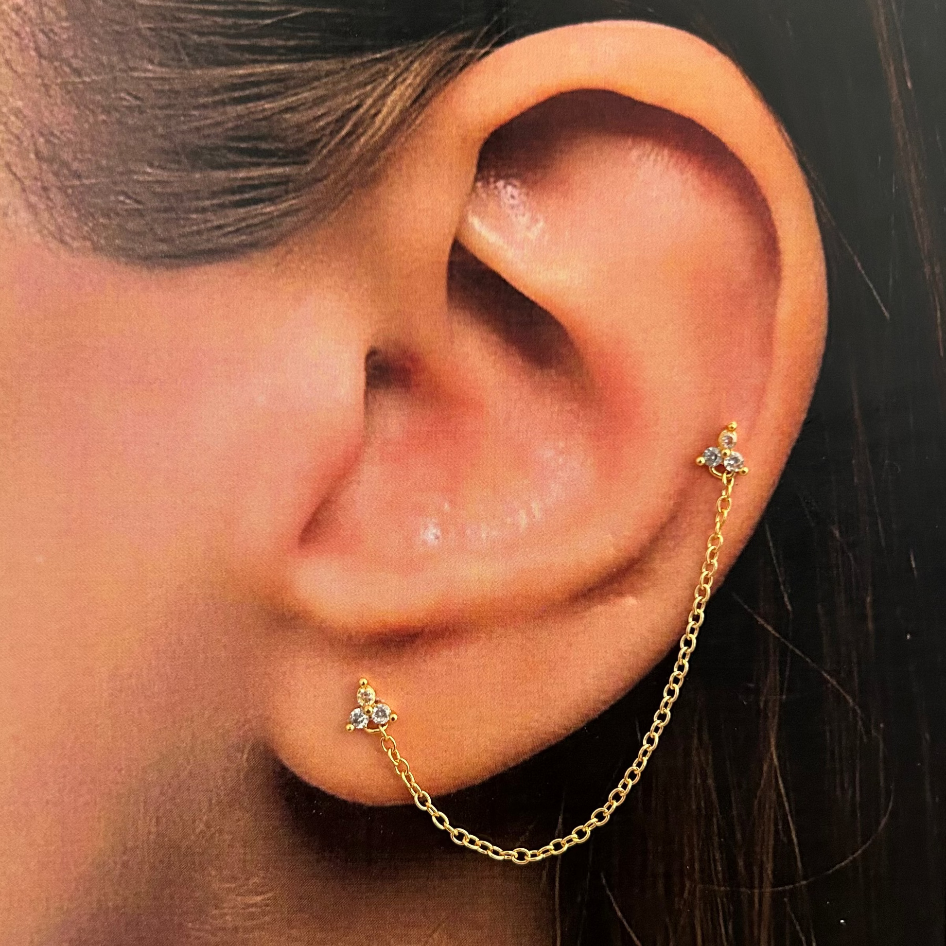 Dual piercing earings - II