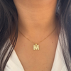 Celeste Sparkle Initial Necklace – M