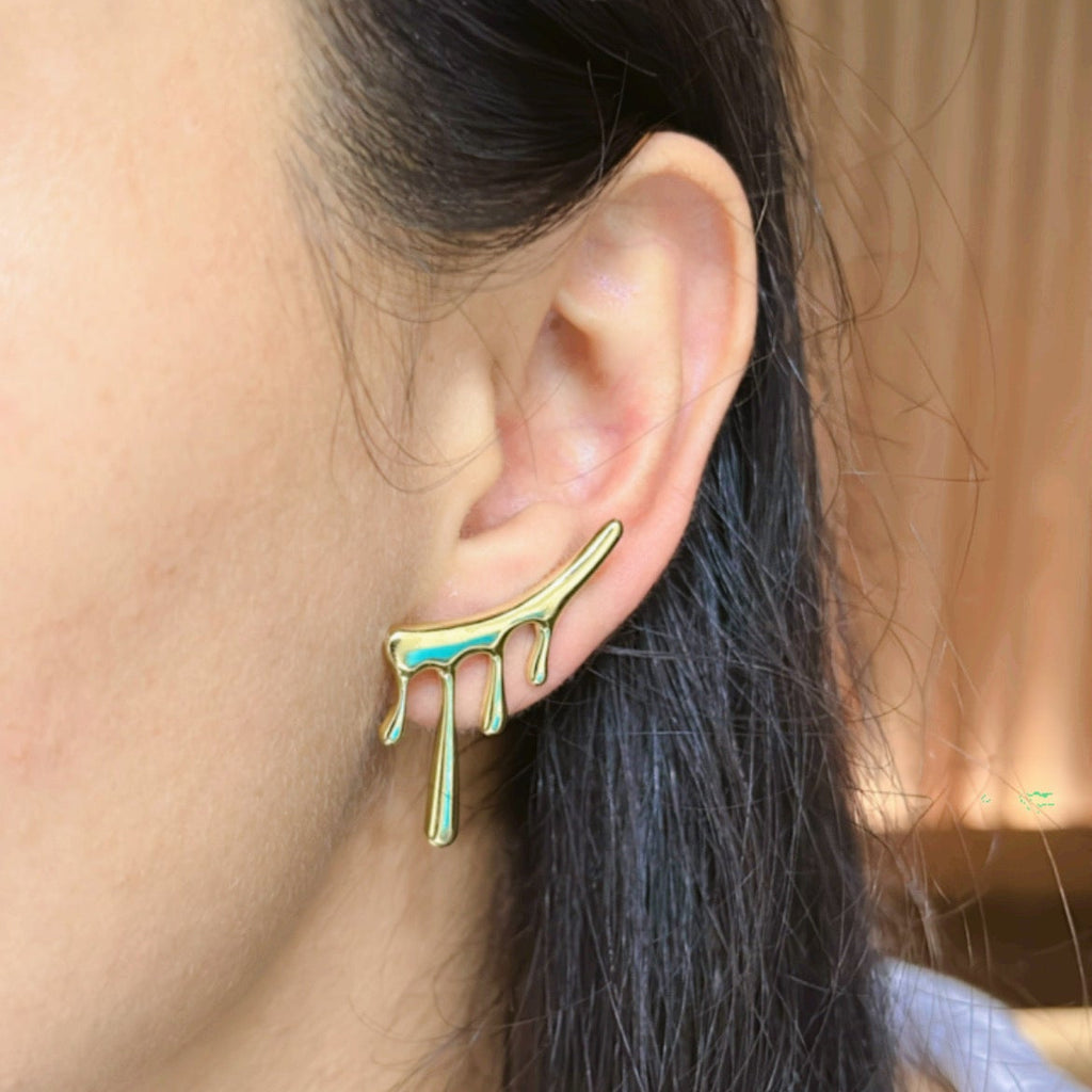 Melting rod earings