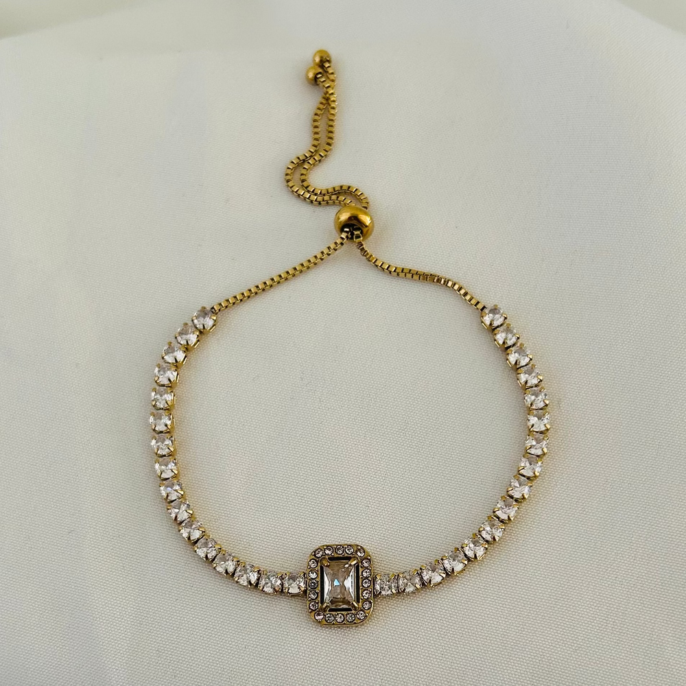 Regal Rectangle Crystal Bracelet
