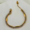 Double Row Crystal Chain Bracelet